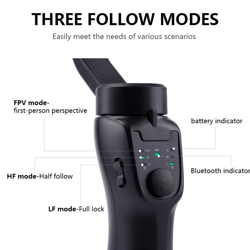 Smart 3-Axis Stabilizer Tripod for Mobile Video