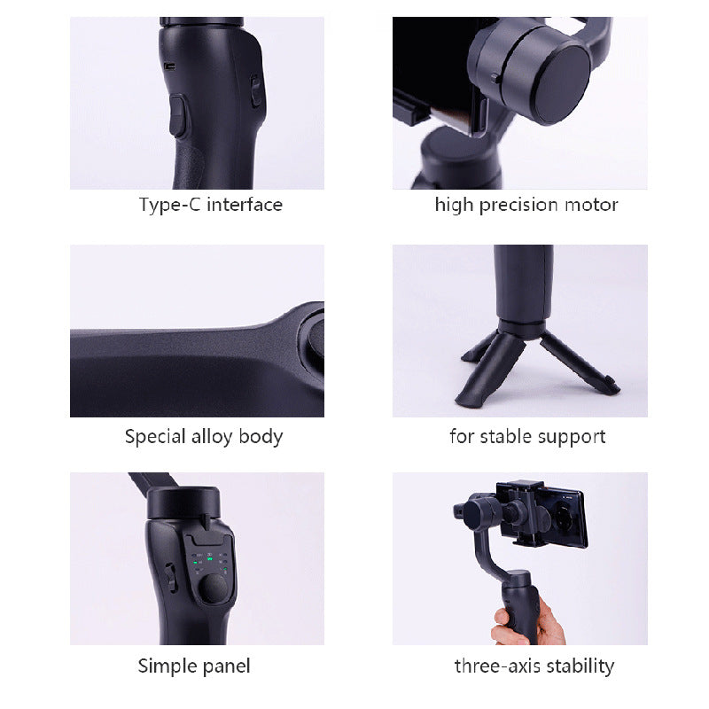 Smart 3-Axis Stabilizer Tripod for Mobile Video